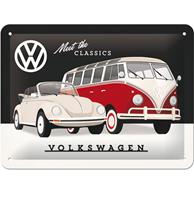 Volkswagen Meet The Classics Metalen Bord - 15 x 20 cm