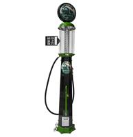 Fiftiesstore American Sinclair Opaline Motor Oil 10 Gallon Benzinepomp - Zwart & Groen - Reproductie
