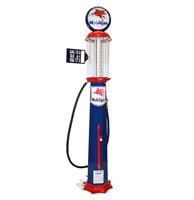 Fiftiesstore American Mobilgas 10 Gallon Benzinepomp - Blauw & Rood - Reproductie