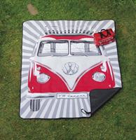 Fiftiesstore VW Volkswagen Picnic Kleed Rood