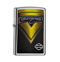 Fiftiesstore Zippo Aansteker Harley-Davidson Yellow