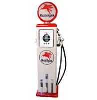 Fiftiesstore Mobilgas 8 Ball Elektrische Benzinepomp Met Voet - Rood & Wit - Reproductie