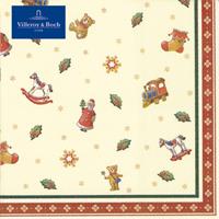 Villeroy & Boch Winter Specials Toys Cocktail Serviette Streumotive 20 Stück 25x25 cm