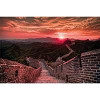 Pyramid The Great Wall Of China Sunset Poster 91,5x61cm
