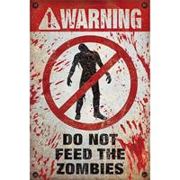 Pyramid Warning Do Not Feed The Zombies Poster 61x91,5cm