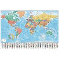 Pyramid World Map Modern 2020 Poster 91,5x61cm