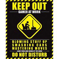 Pyramid Gamer At Work Do Not Disturb Poster 40x50cm