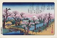 Pyramid Hiroshige Mount Fuji Koganei Bridge Poster 91,5x61cm