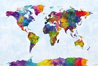 Expo XL Watercolor World Map - Maxi Poster (679)