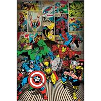 Pyramid Marvel Comics Here Come The Heroes Poster 61x91,5cm