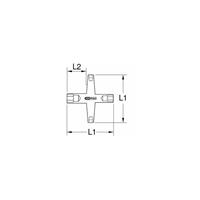 KSTOOLS KS Tools Kreuzschlüssel mit Schutzisolierung, 10x13x14x17 mm