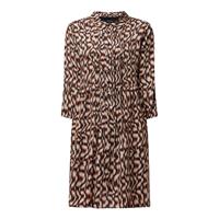 Comma Druckkleid in Midi-Länge