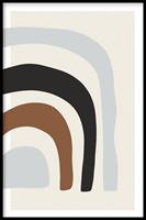 Walljar | Ingelijste poster Arch Shape