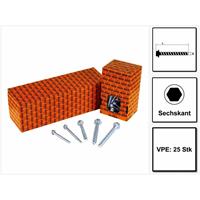 HECO SCHRAUBEN HECO MULTI-MONTI-plus SS Betonschraube 12 x 100 mm 25 Stk. SW 15 Sechskantkopf verzinkt A2K ( 48411 )