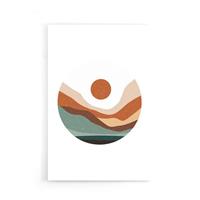 Walljar | Poster Desert Sunrise