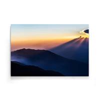 Walljar | Poster Blauw Oranje Lucht