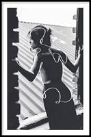 Walljar | Ingelijste poster Girl In Window