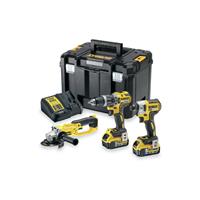 DeWALT DCK383P2T-QW 18V Li-ion XR Accu 3-delige combiset (2x 5.0Ah accu) in TSTAK koffer