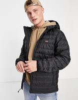 Levi's Gewatteerd puffer jack met klein logo in zwart