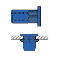 Gesipa 1433703 Blindnietmutter (Ø x L) 6mm x 11mm M4 Stahl 500St.