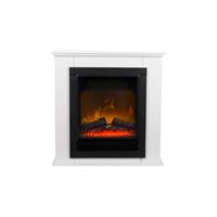 Dekorativer Elektrischer Wandkamin Classic Fire Geneva Schwarz/weiß 1800 W