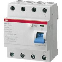 ABB F204A-25/0,03 FI-Schalter 4pol. 25/0,03A - ABB F204 A-25/0.03, 230/400 V