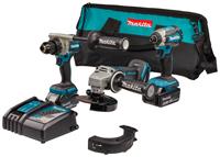 Makita DLX3156TX1 18 V Combiset boren, (slag)schroeven en slijpen | Mtools