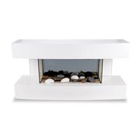 Classic Fire Elektrische Sfeerhaard - 82x22x41 cm - LED Vlameffect - Wit