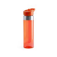 Bellatio Bidon/drinkfles/waterfles 650 ml oranje van kunststof -