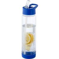 Blauwe drinkfles/waterfles met fruit infuser 740 ml -