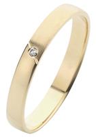 Firetti Trauring mit Gravur glanz, sandmatt, Diamantschnitt, 3,0 mm breit, Made in Germany, wahlweise mit oder ohne Brillant