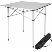 Tectake - Campingtafel - 70 X 70 Cm - Grijs