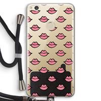CaseCompany Lipjes: Huawei Ascend P8 Lite (2017) Transparant Hoesje met koord