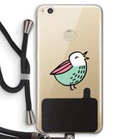 CaseCompany Birdy: Huawei Ascend P8 Lite (2017) Transparant Hoesje met koord