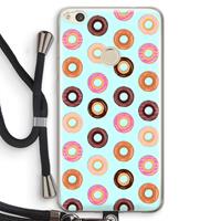 CaseCompany Donuts: Huawei Ascend P8 Lite (2017) Transparant Hoesje met koord