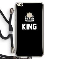 CaseCompany King zwart: Huawei Ascend P8 Lite (2017) Transparant Hoesje met koord