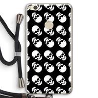 CaseCompany Musketon Skulls: Huawei Ascend P8 Lite (2017) Transparant Hoesje met koord