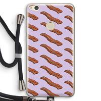 CaseCompany Bacon to my eggs #2: Huawei Ascend P8 Lite (2017) Transparant Hoesje met koord