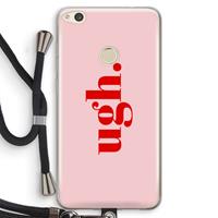 CaseCompany Ugh: Huawei Ascend P8 Lite (2017) Transparant Hoesje met koord