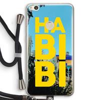 CaseCompany Habibi Majorelle : Huawei Ascend P8 Lite (2017) Transparant Hoesje met koord