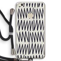 CaseCompany Marrakech Zigzag: Huawei Ascend P8 Lite (2017) Transparant Hoesje met koord