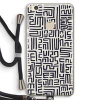 CaseCompany Moroccan Print: Huawei Ascend P8 Lite (2017) Transparant Hoesje met koord