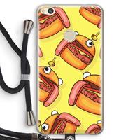 CaseCompany Hamburger: Huawei Ascend P8 Lite (2017) Transparant Hoesje met koord