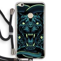 CaseCompany Cougar and Vipers: Huawei Ascend P8 Lite (2017) Transparant Hoesje met koord