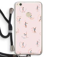 CaseCompany Dancing #3: Huawei Ascend P8 Lite (2017) Transparant Hoesje met koord