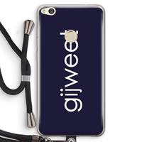 CaseCompany Gijweet: Huawei Ascend P8 Lite (2017) Transparant Hoesje met koord