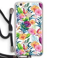 CaseCompany Tropisch 2: Huawei Ascend P8 Lite (2017) Transparant Hoesje met koord
