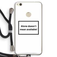 CaseCompany Alone: Huawei Ascend P8 Lite (2017) Transparant Hoesje met koord