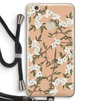 CaseCompany Blossoming spring: Huawei Ascend P8 Lite (2017) Transparant Hoesje met koord