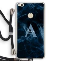 CaseCompany Midnight Marble: Huawei Ascend P8 Lite (2017) Transparant Hoesje met koord